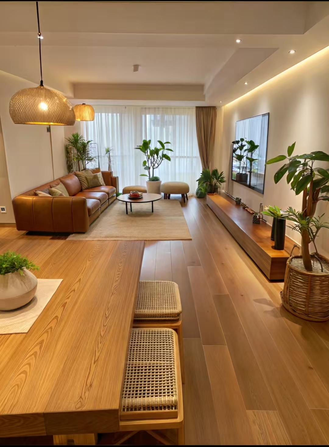 Ονειρικό σπίτι σε φυσικό ξύλο στυλ